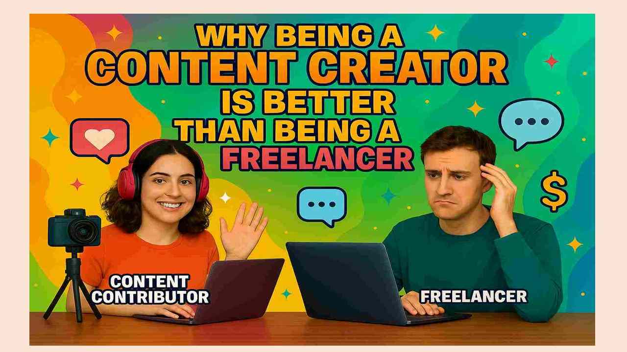 Why Being a Content Creator Is Better Than Being a Freelancer in 2025