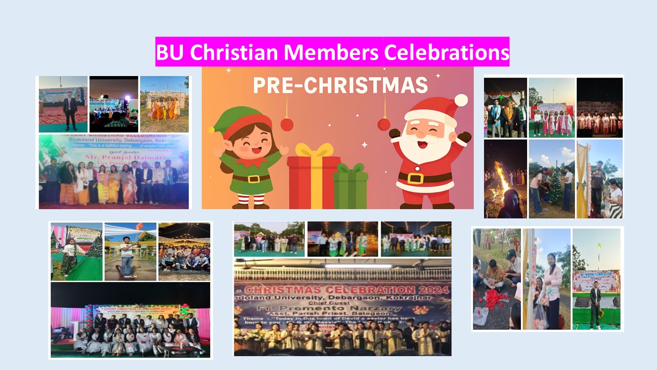Bodoland University Christian Members Pre-Christmas Celebrations